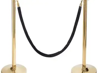 Gold Stanchion with Black