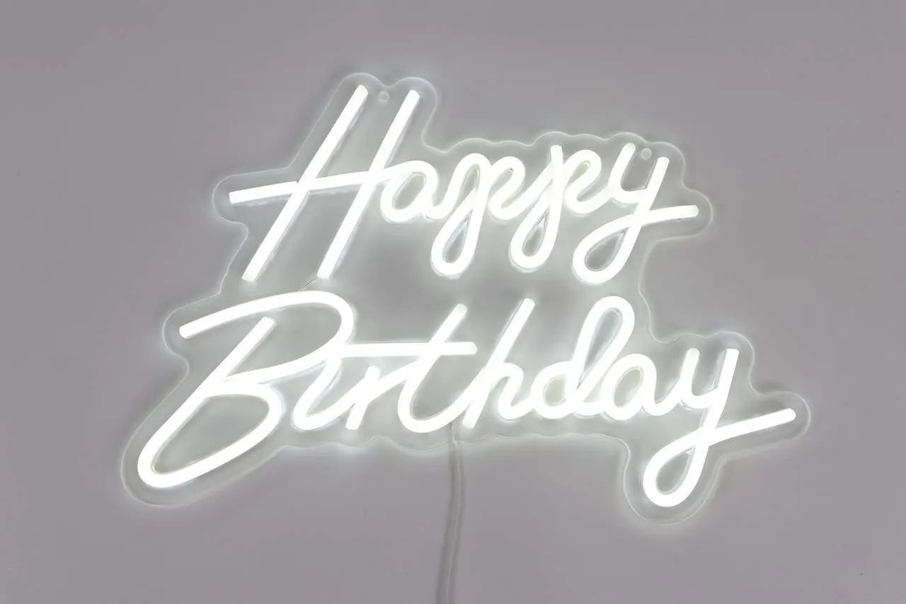 Happy Birthday Neon Sign