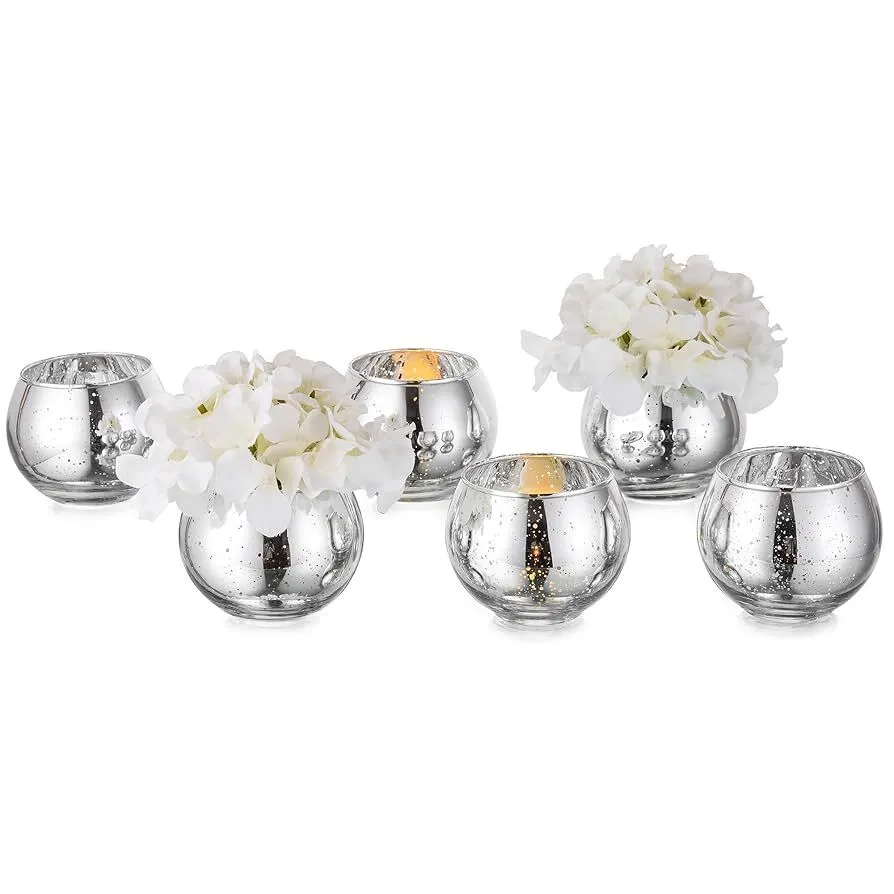 Small Round Silver Votives