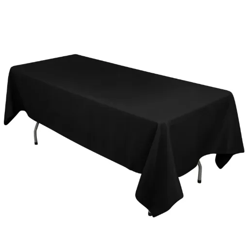 54 x 114 Black Linen, 6ft Table