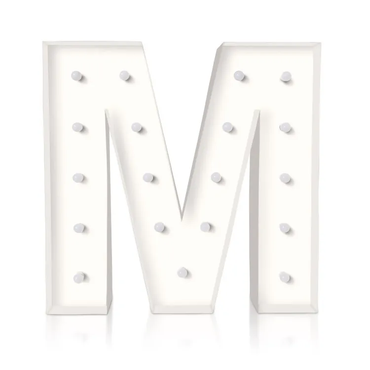 "M" Marquee Letter 