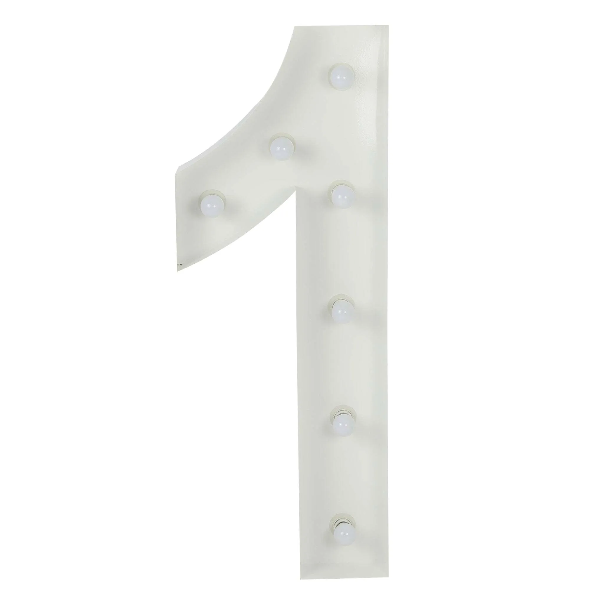 "1" Marquee Number