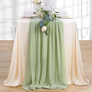 Sage Green Chiffon Runner