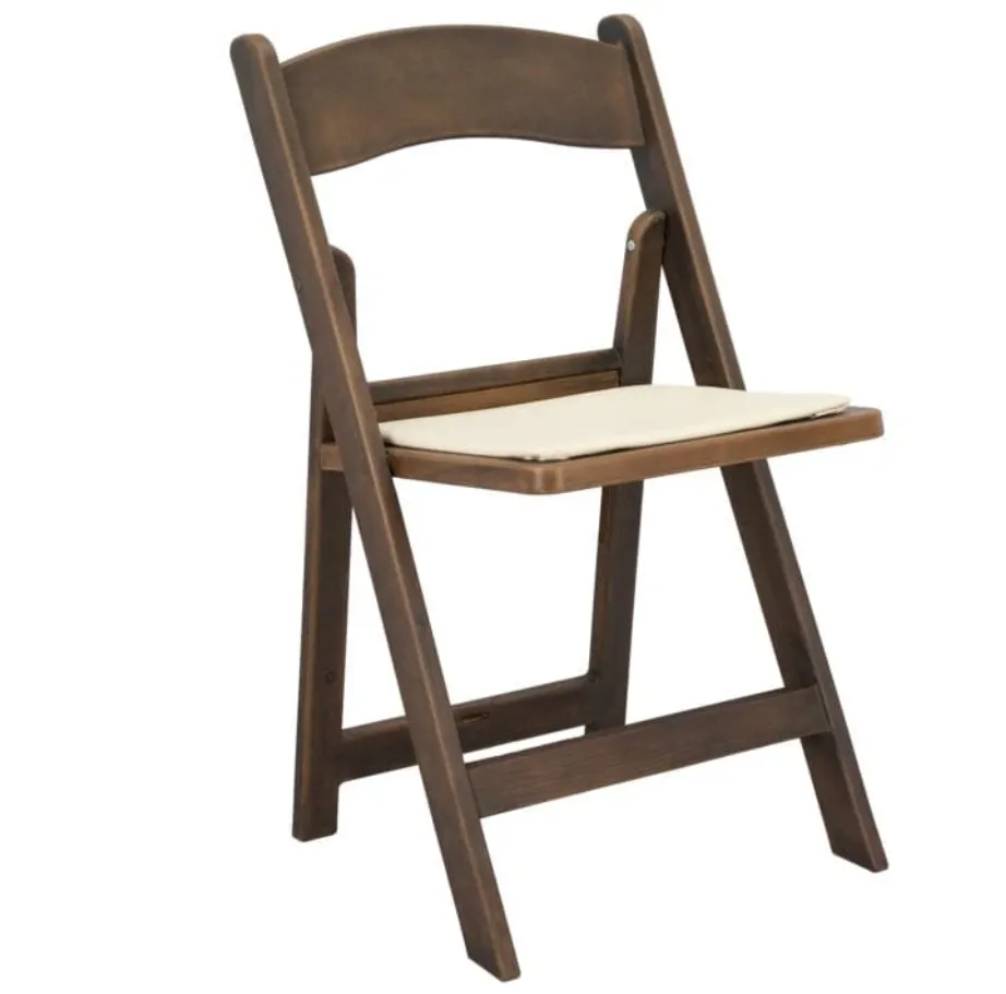 Dark Wood Resin Chair