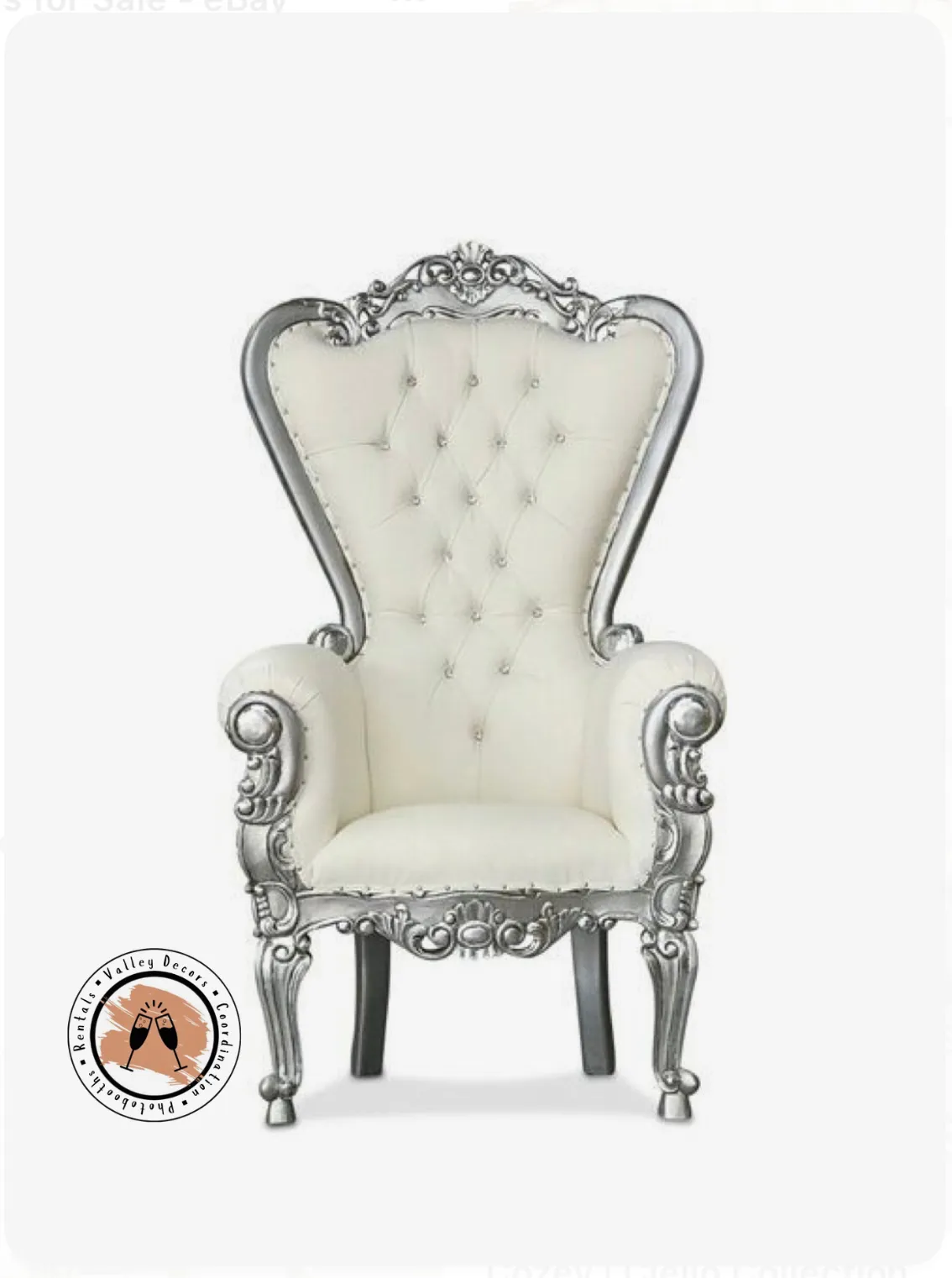 Silver Throne Chair