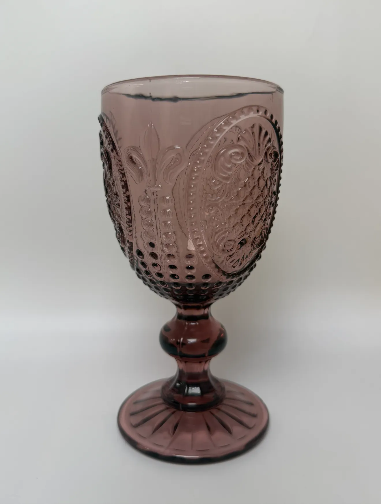 Pink Goblet Glass