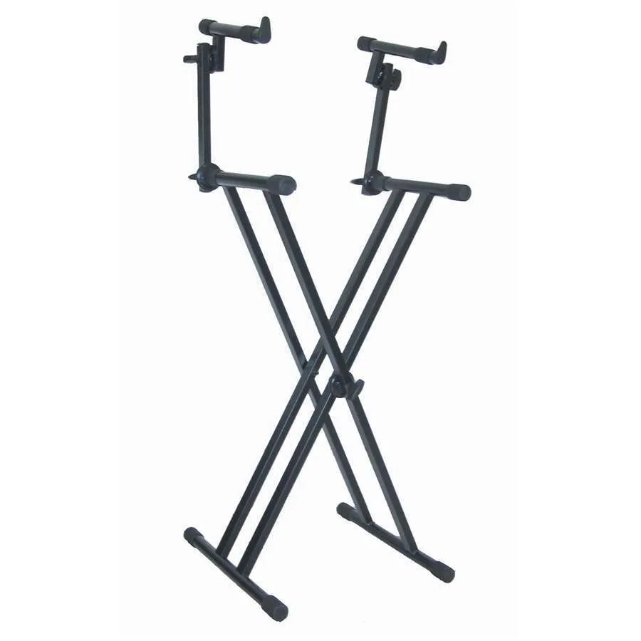 K&M 18990 + 18941 Dual Tier Keyboard Stand