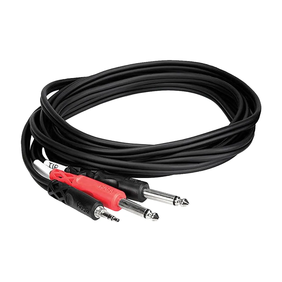 3.5mm Stereo Minijack to Dual Mono 6.5mm TS Cable