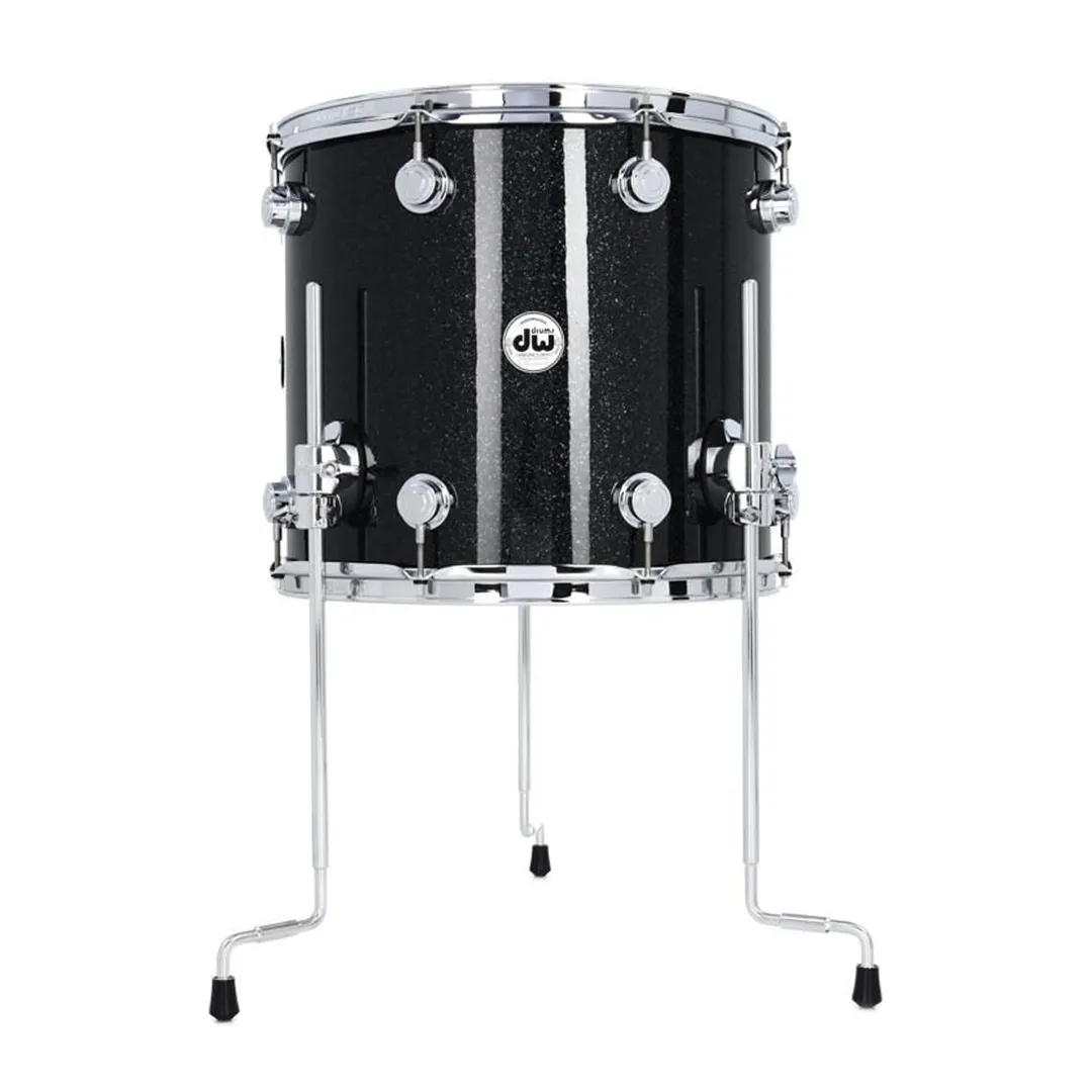 DW Collectors Maple 16" x 13" Floor Tom (Black Ice)