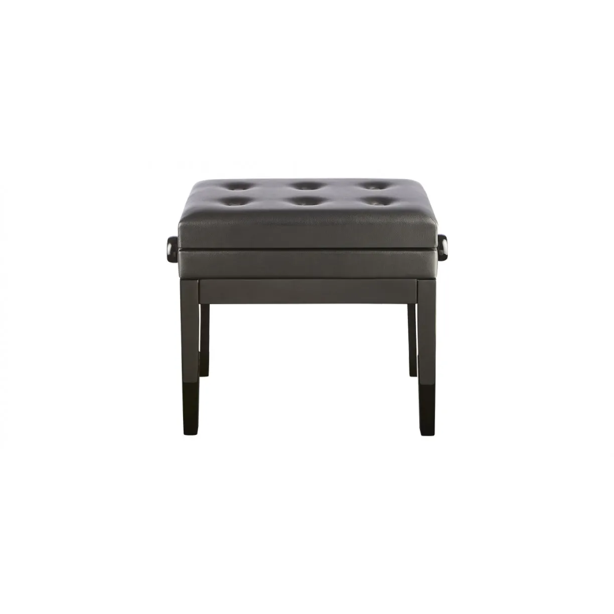 Adjustable Piano Bench Seat - Polished Ebony