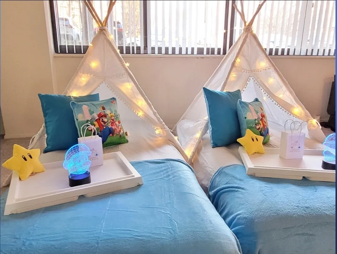 Best Friends Sleepover Slumber Party Tent Rental