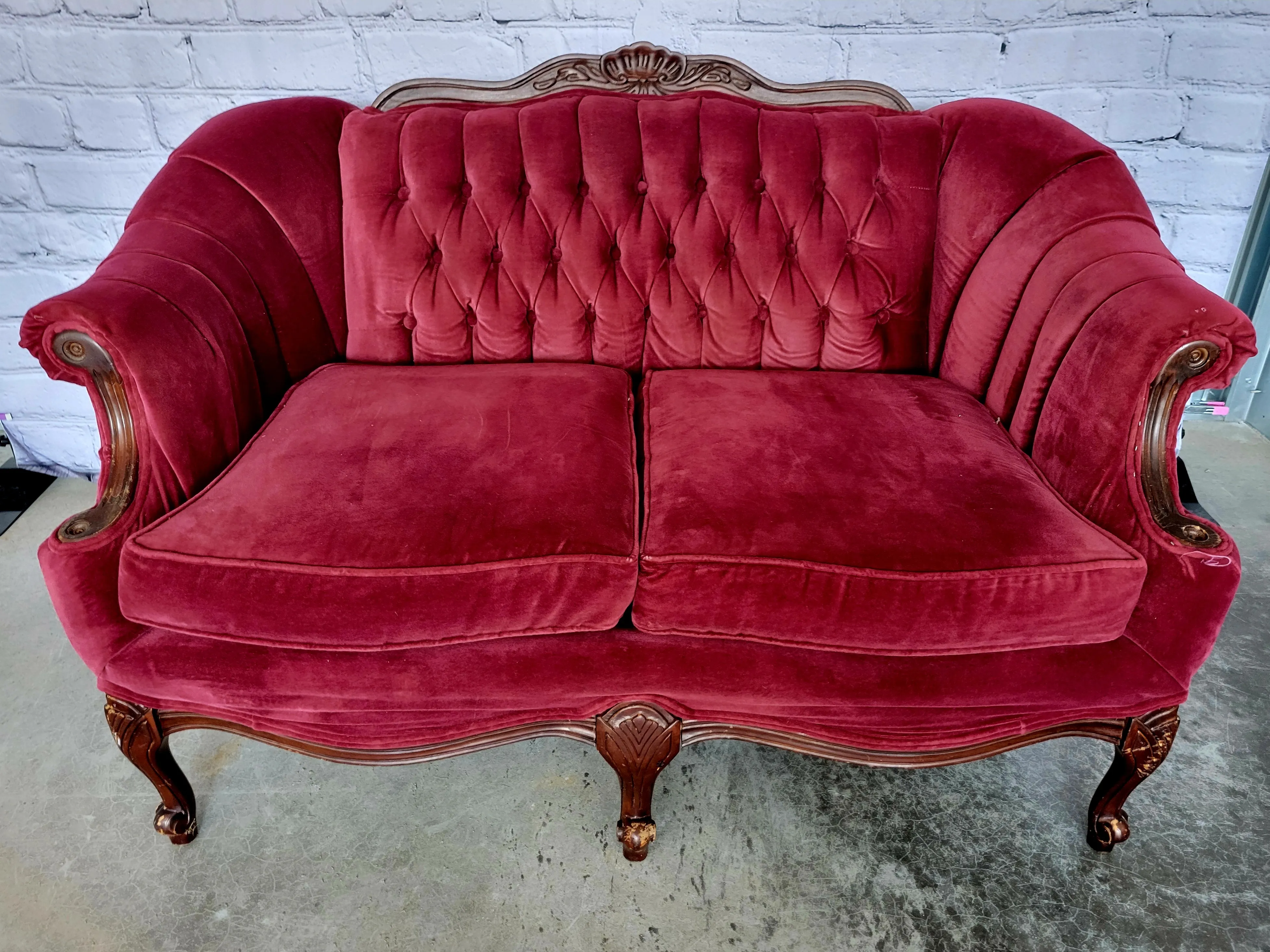Burgundy Couch