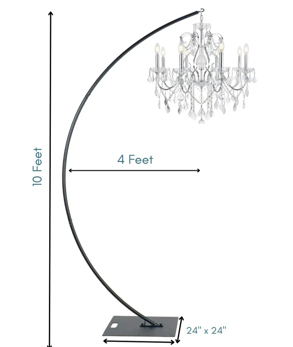 Curved Chandelier Stand - 10ft