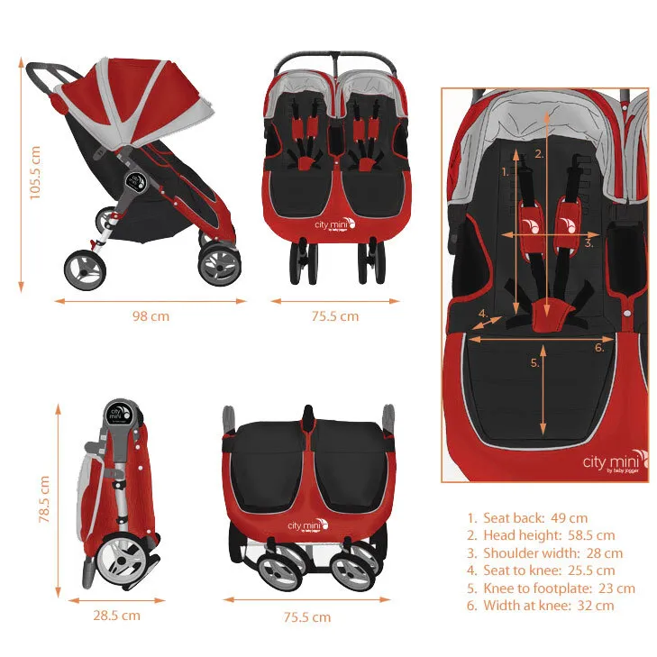 Baby Jogger Mini Double GT (Disneyland Stroller Rental)