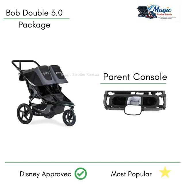 BOB Revolution Flex 3.0 Double Stroller Rental — Disneyland Approved