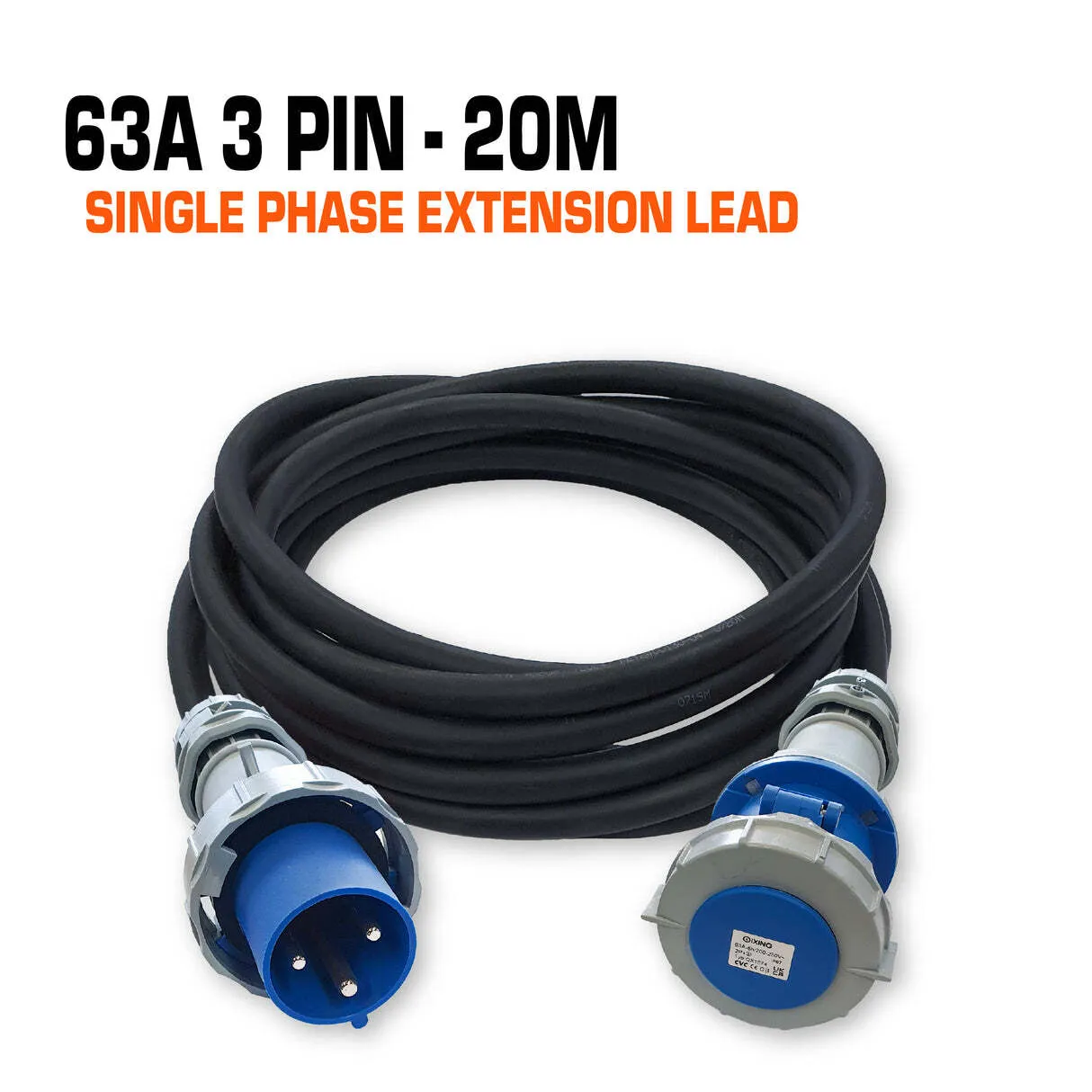 63A single phase 20m