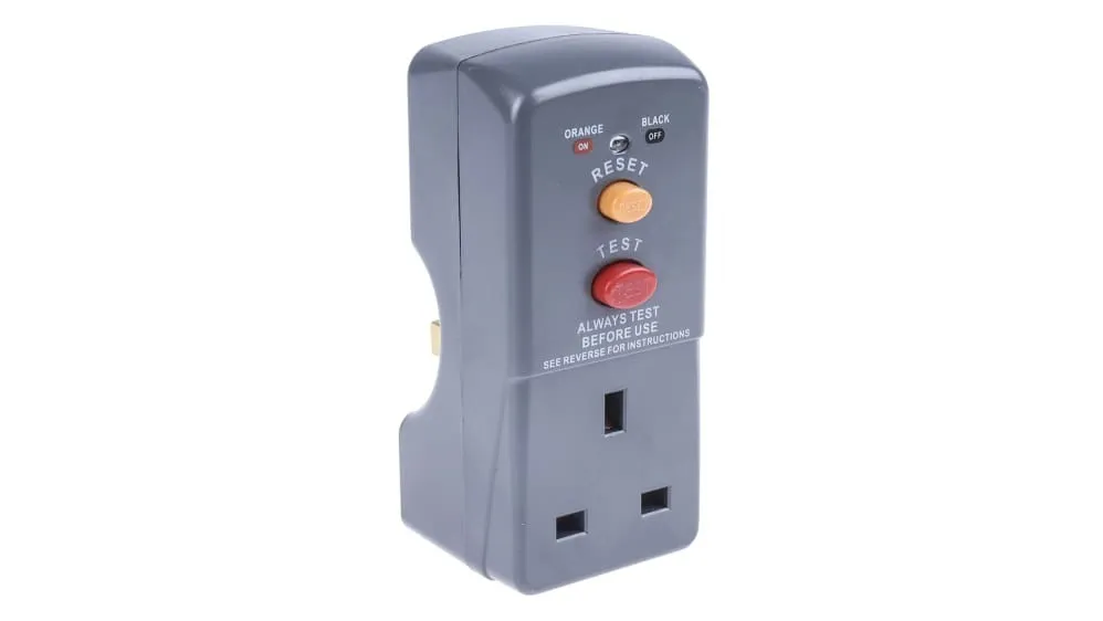 13A RCD Single Socket Adaptor