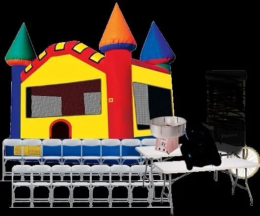 Bounce House Package with Cotton Candy Machine
