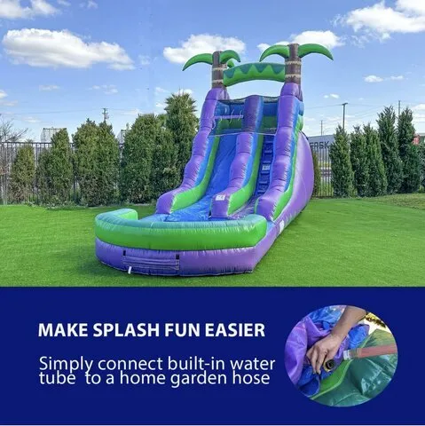 #66 17ft purple crush drop slide