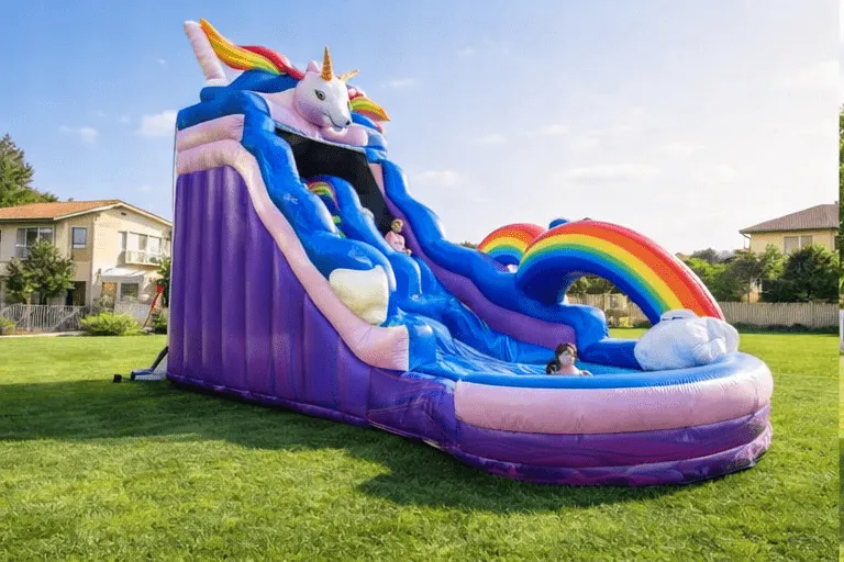 Unicorn Rainbow Water Slide
