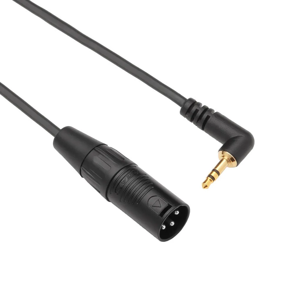 XLR han - Minijack han kabel kort (3)