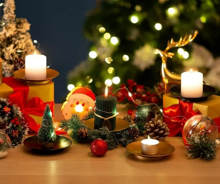 Pillar Metal Tiered Candleholders