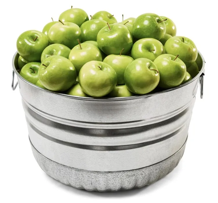 Galvanized Metal Bushel Basket