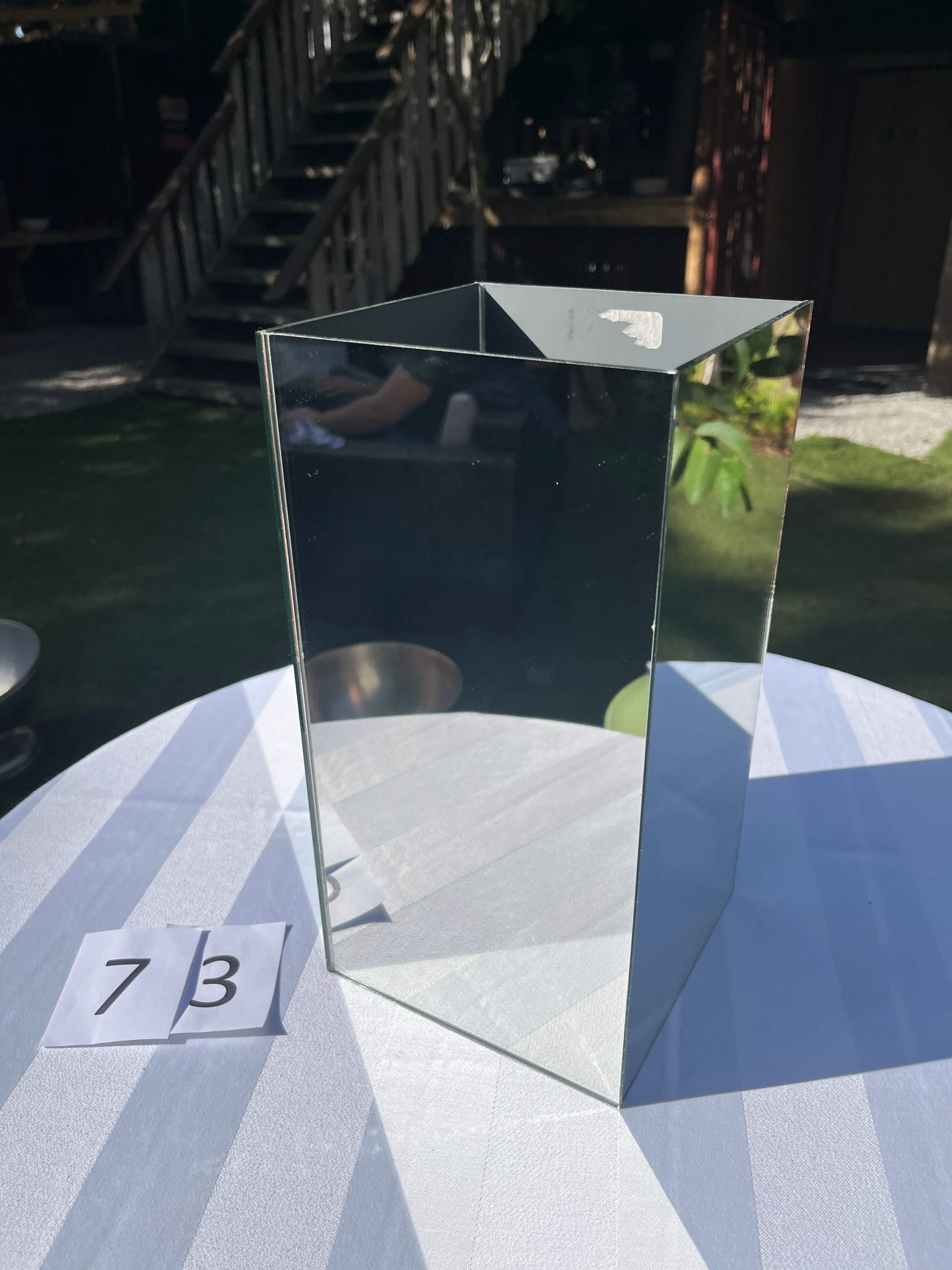 Vase - Tall Square - Mirror