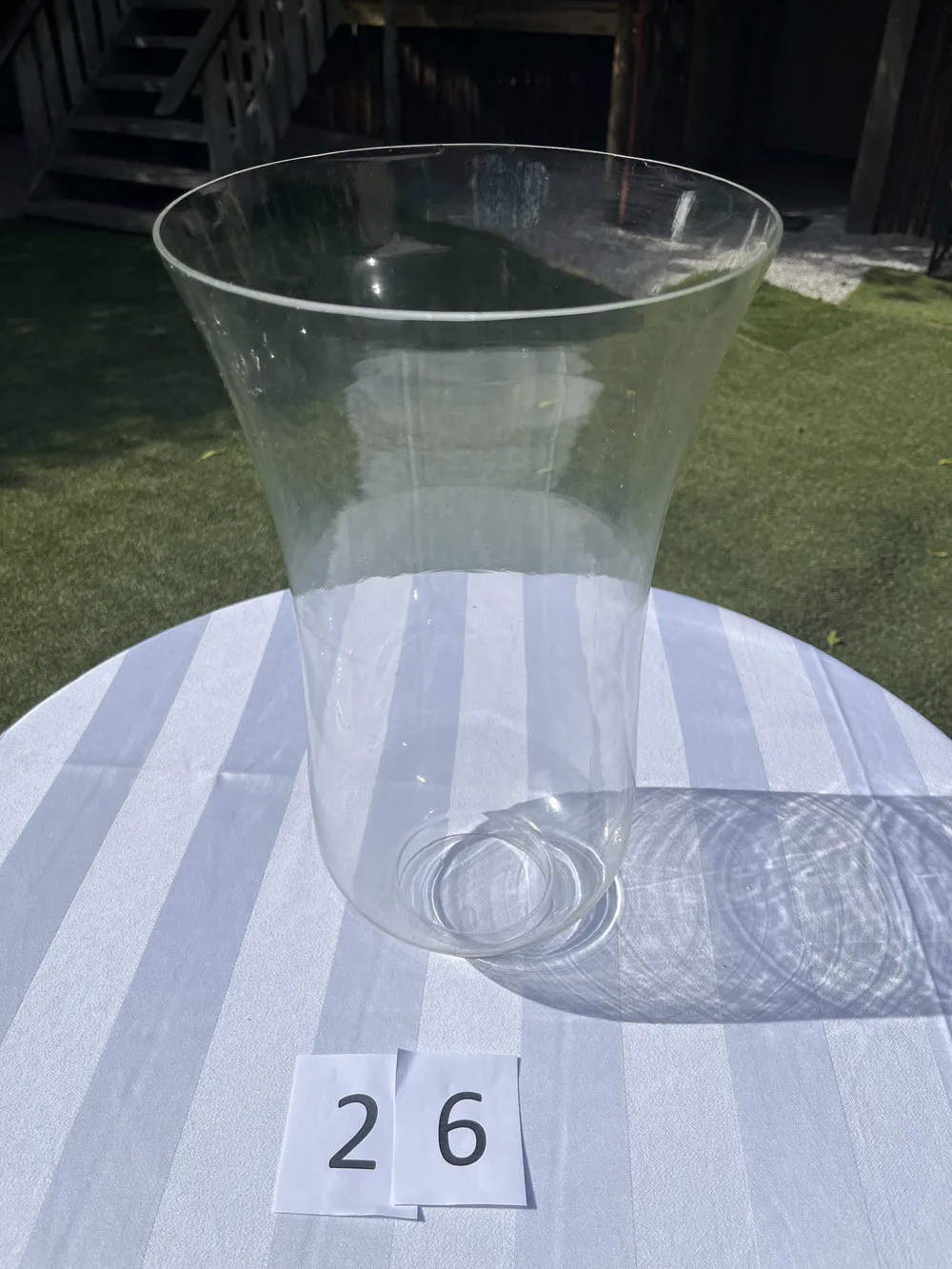 Vase / Sweetie Jar - Tall Open Taper - Clear