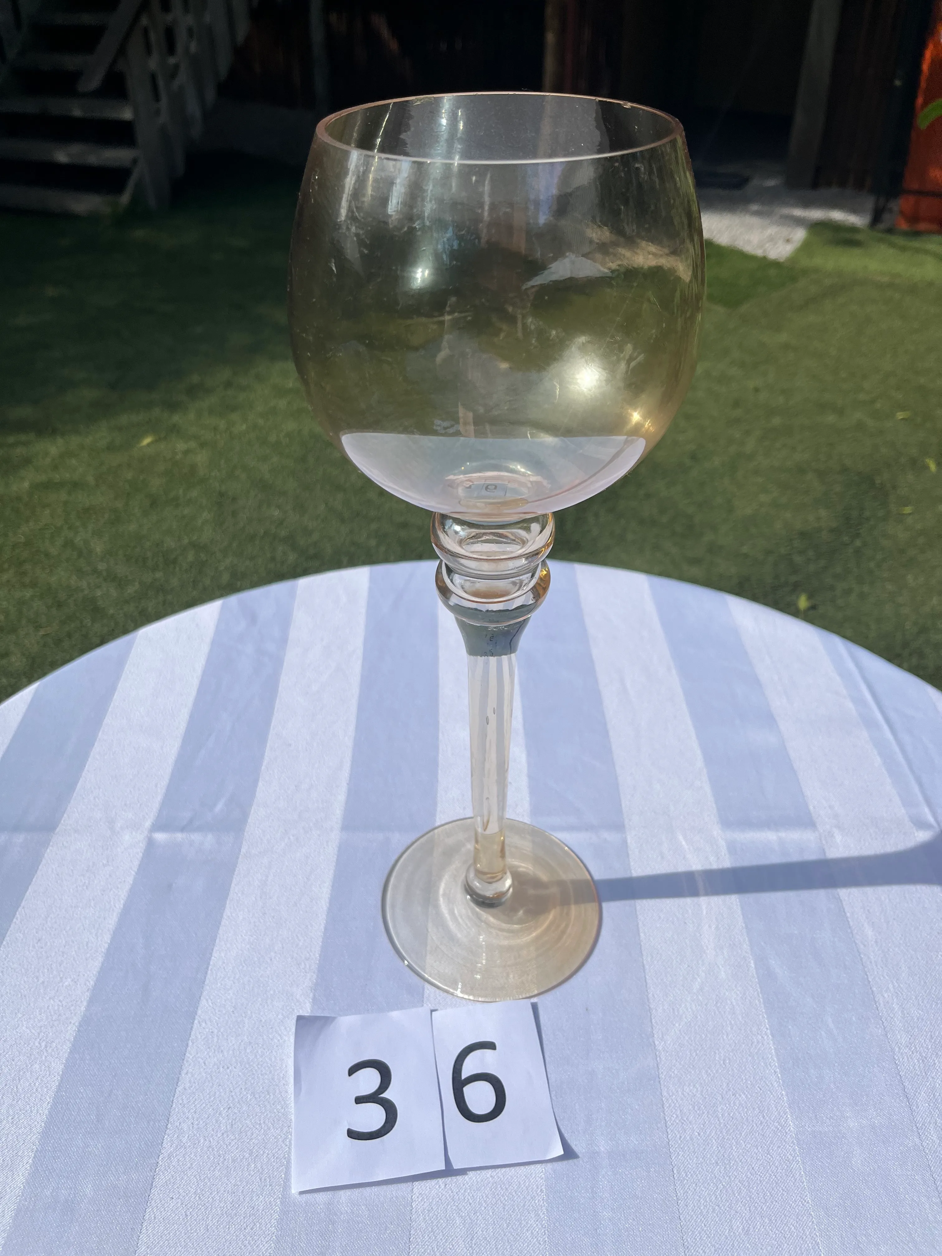 Vase/ Sweetie Jar - Spanish Wine - Amber/Bronze
