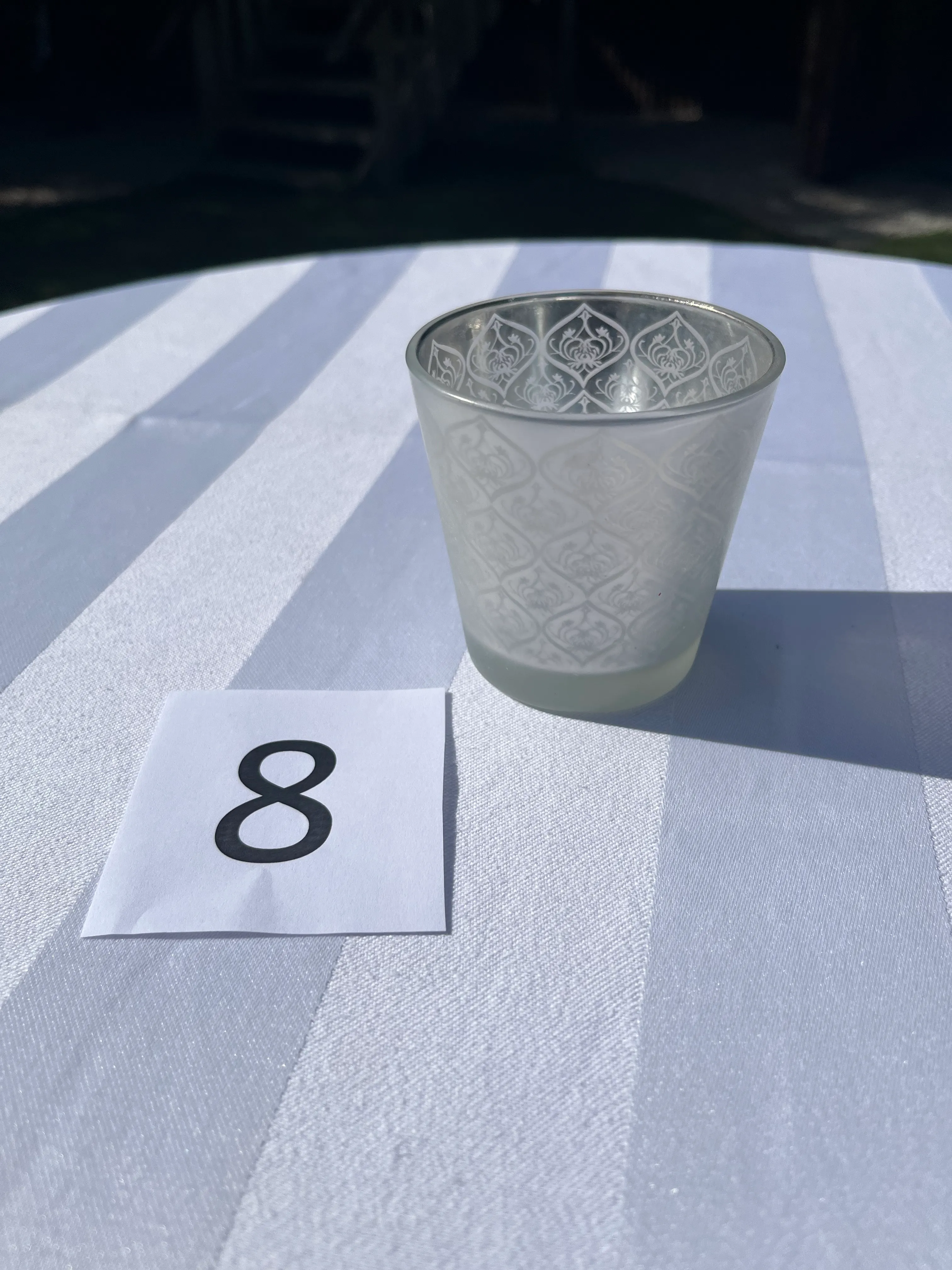 Candle Holder / Votive - Silver - Large