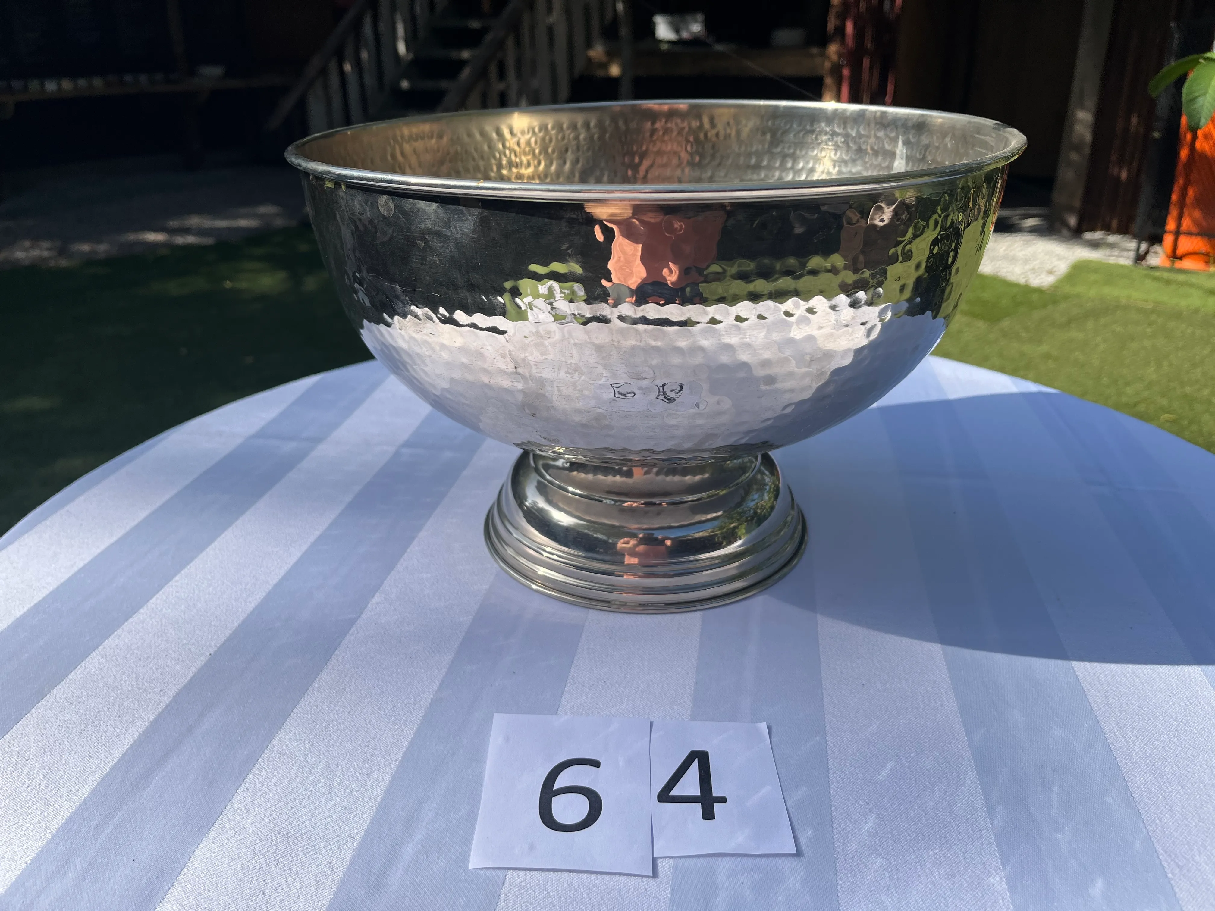 Champagne Cooler / Drinks Basin - Round Nickel - MED