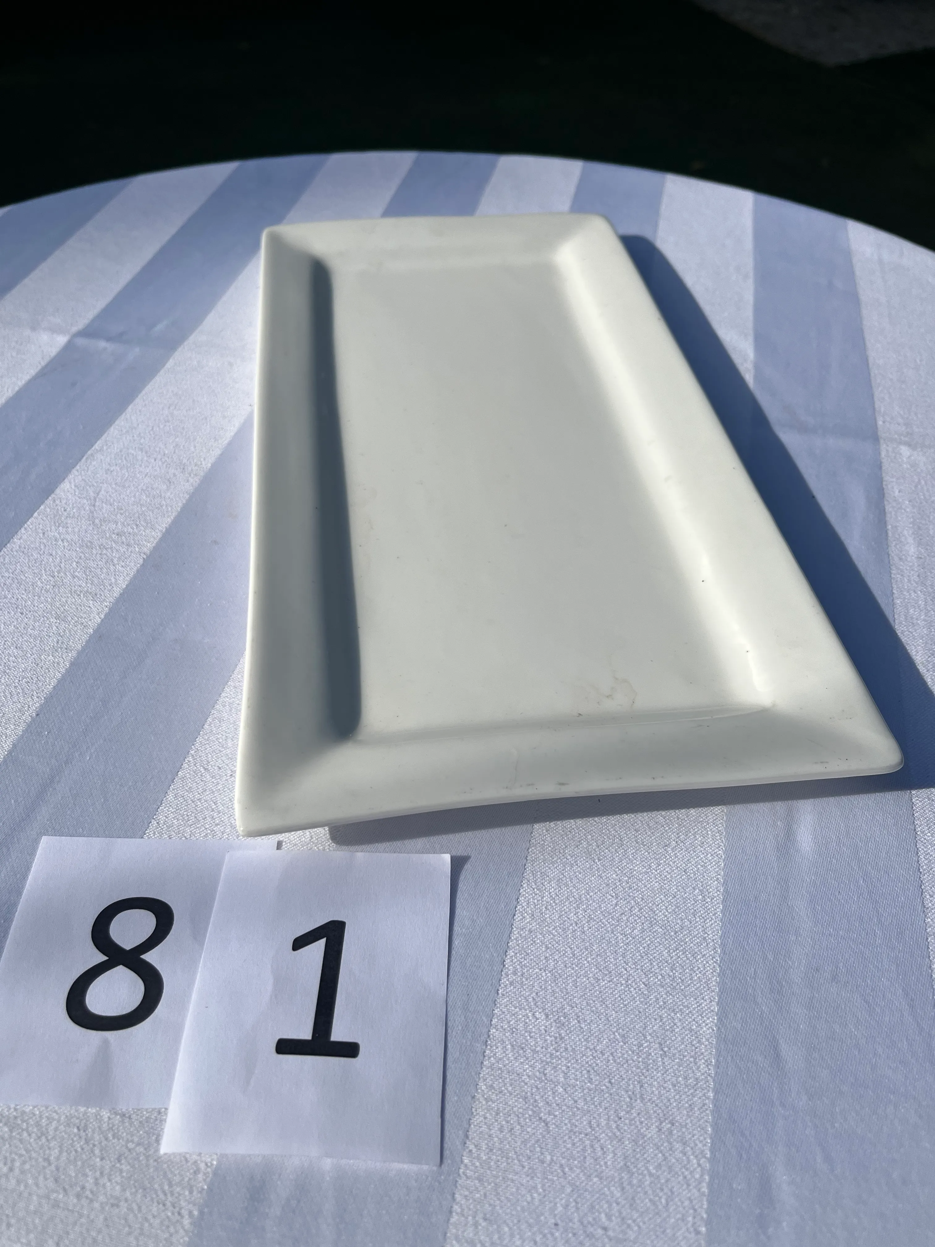 Harvest / Buffet - Porcelain Platter Rectangle Long - Medium - 36cm x 18cm x flat