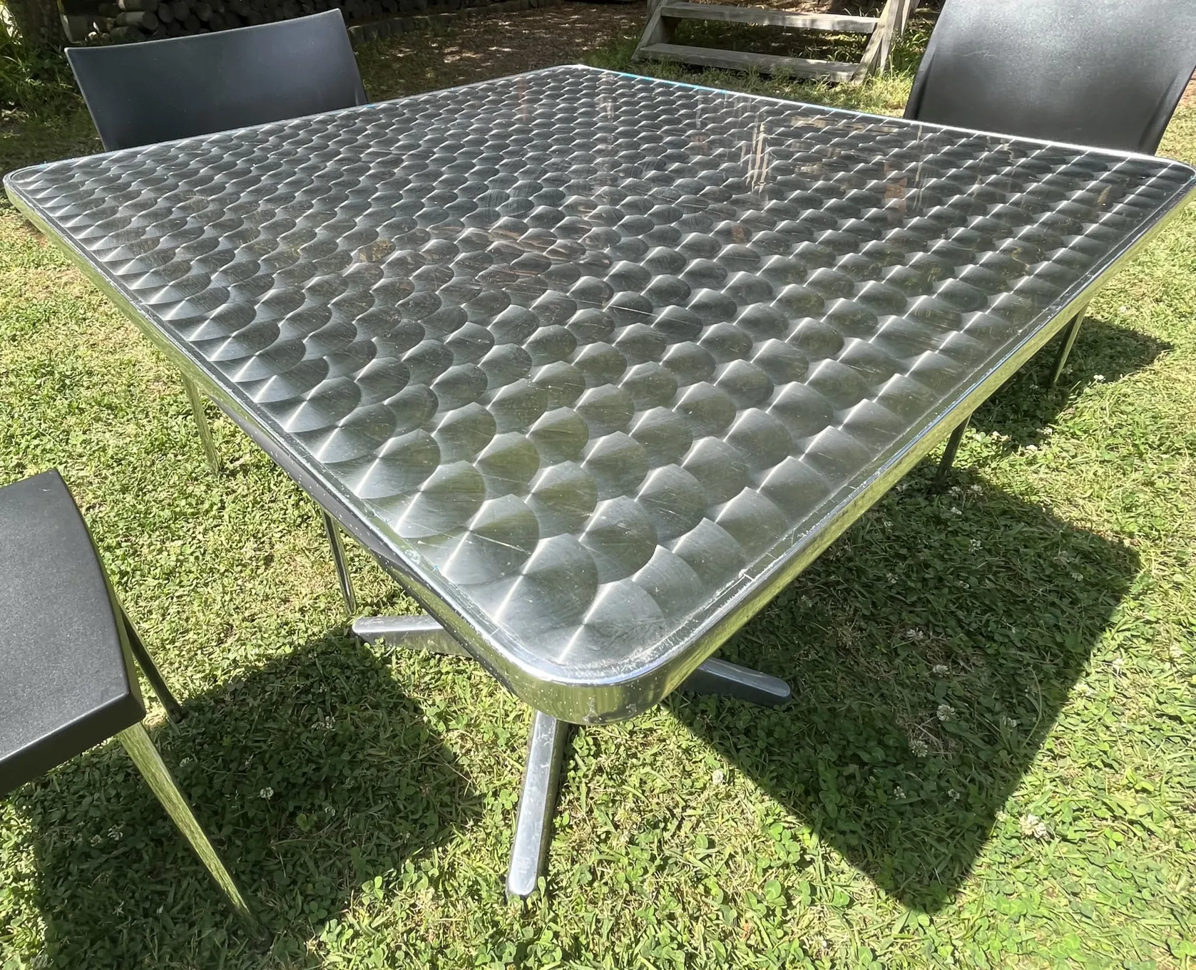 Table - CAFE Diablo Aluminium Stainless Steel 