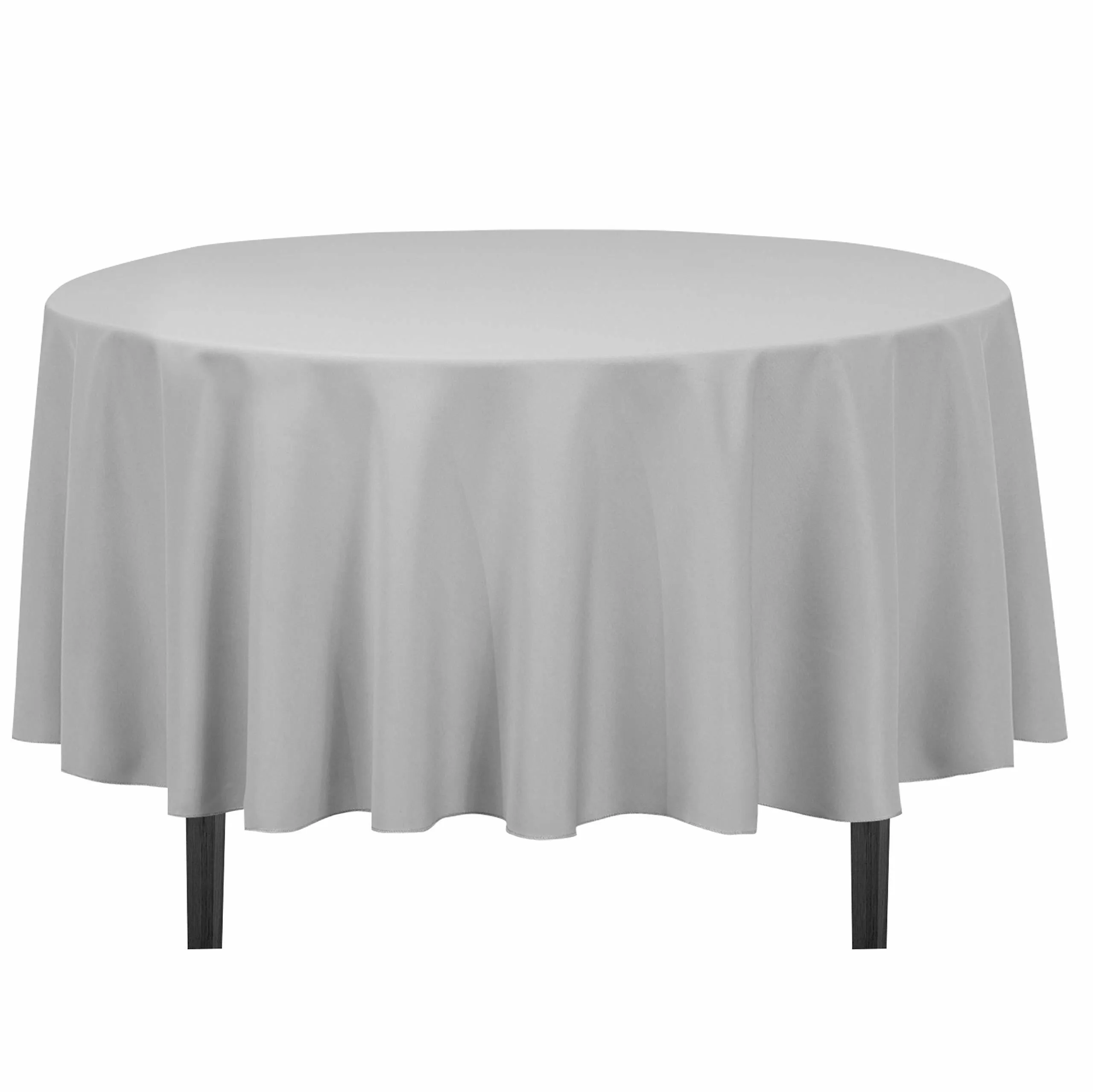 Table Cloth Round - Silver & Black