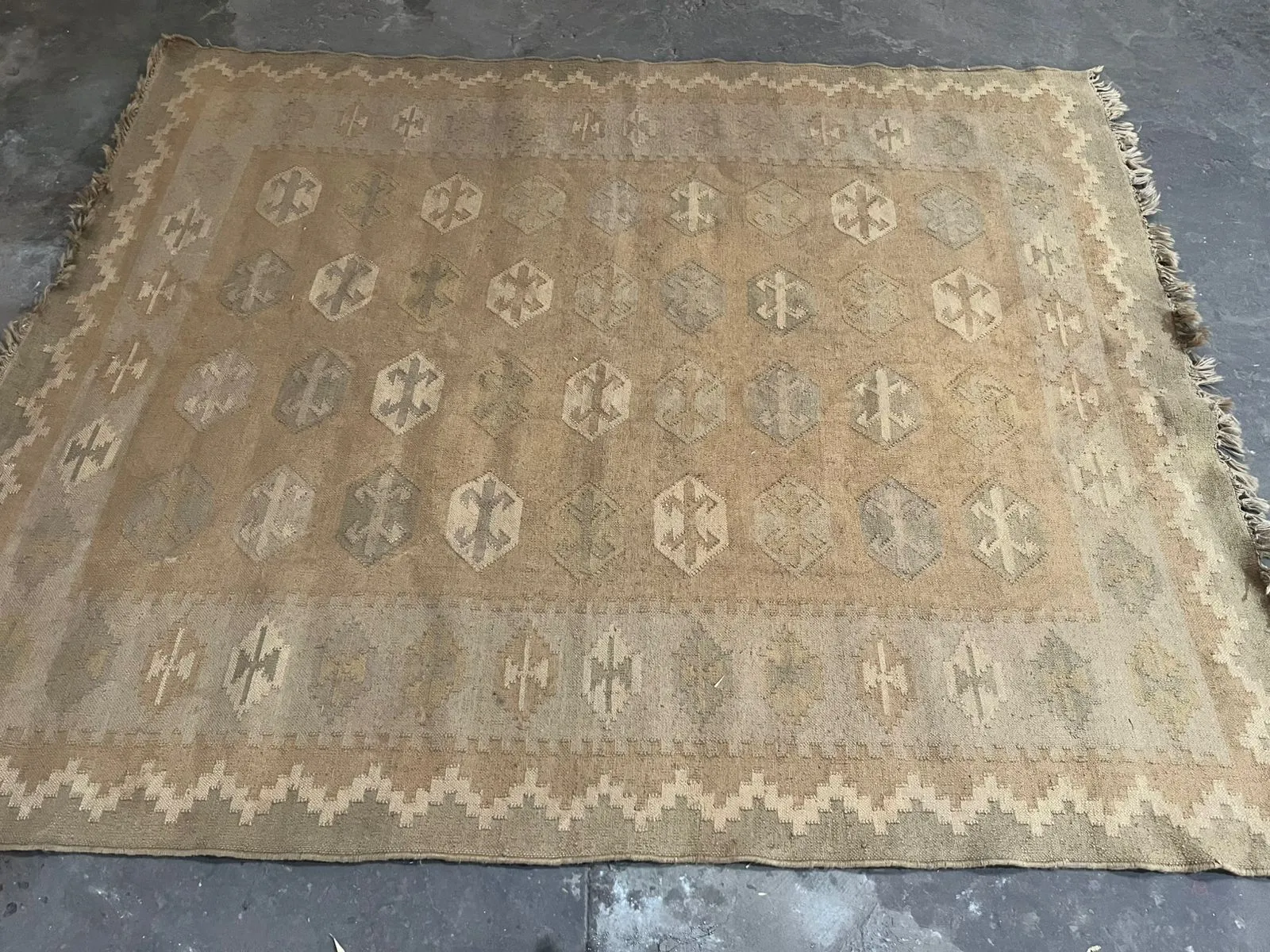 Carpet Rug - Tan Afghan