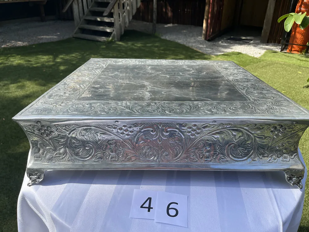 Cake Stand / Riser - Patterned - Square - LARGE