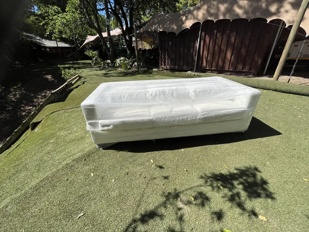 White 2/3 Seater Sofa
