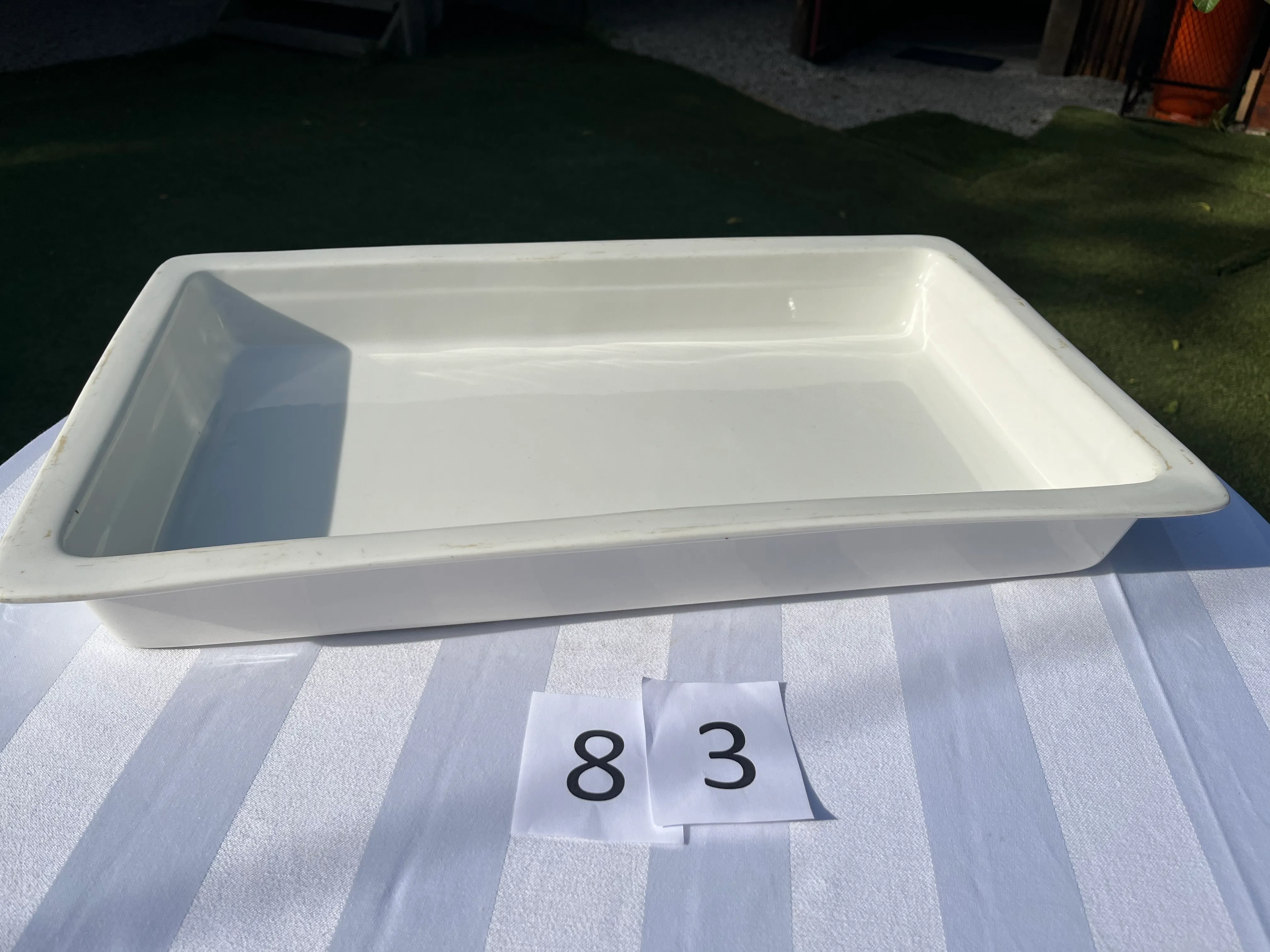 Harvest / Buffet - Porcelain Platter Rectangle Deep Dish - 53cm x 32cm x 7cm deep