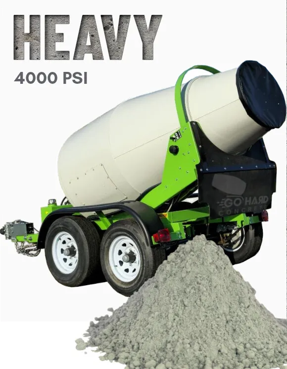 Concrete Trailer, 0.5 Cu. Yd., Heavy Mix
