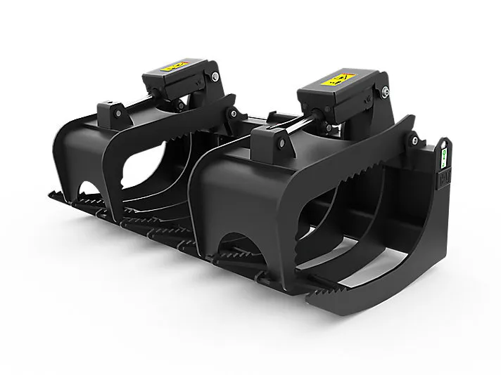 72" Industrial Hydraulic Grapple Rake