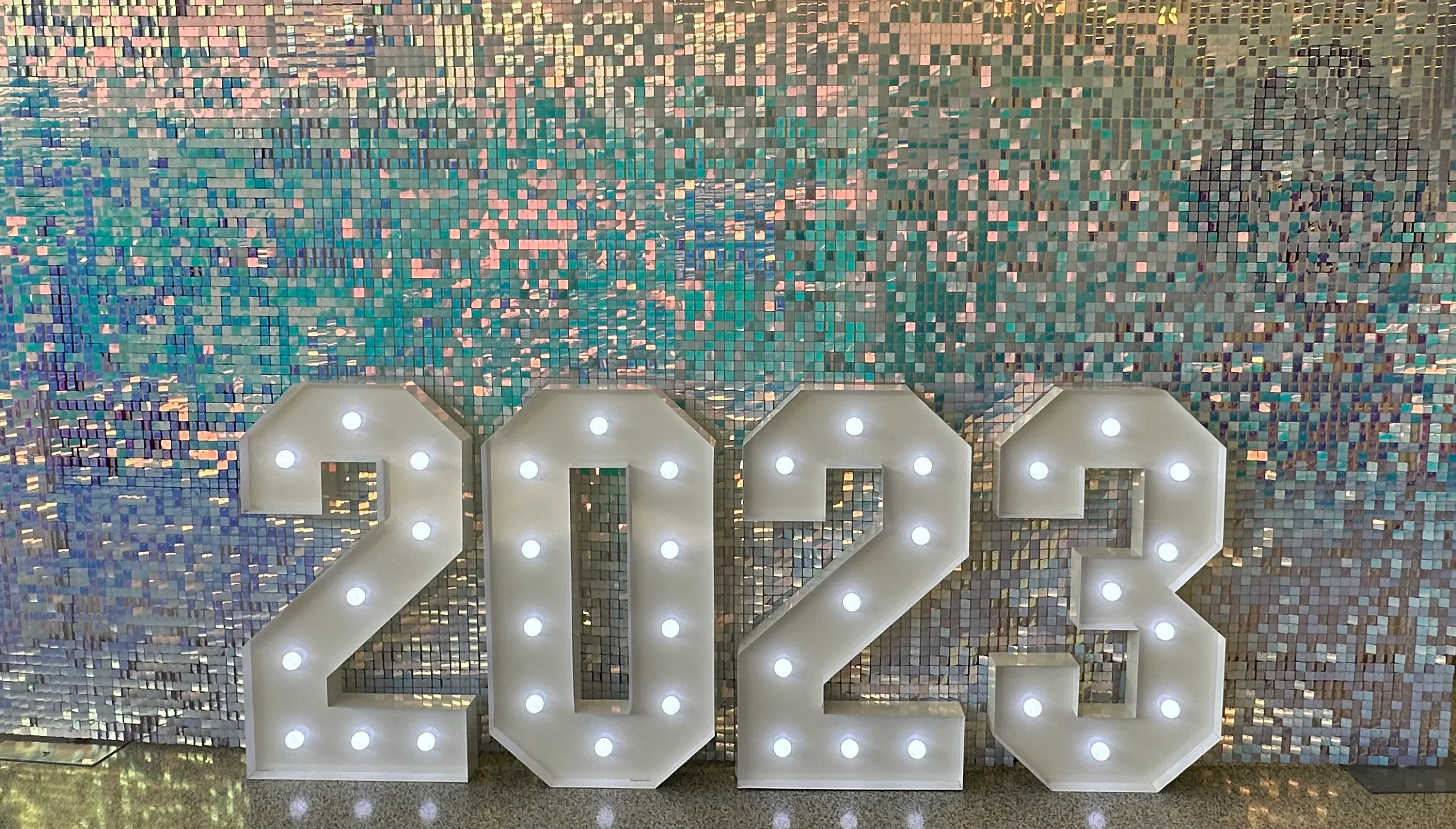 4' White Marquee Number - Low Bulb Count - Indoor/Outdoor