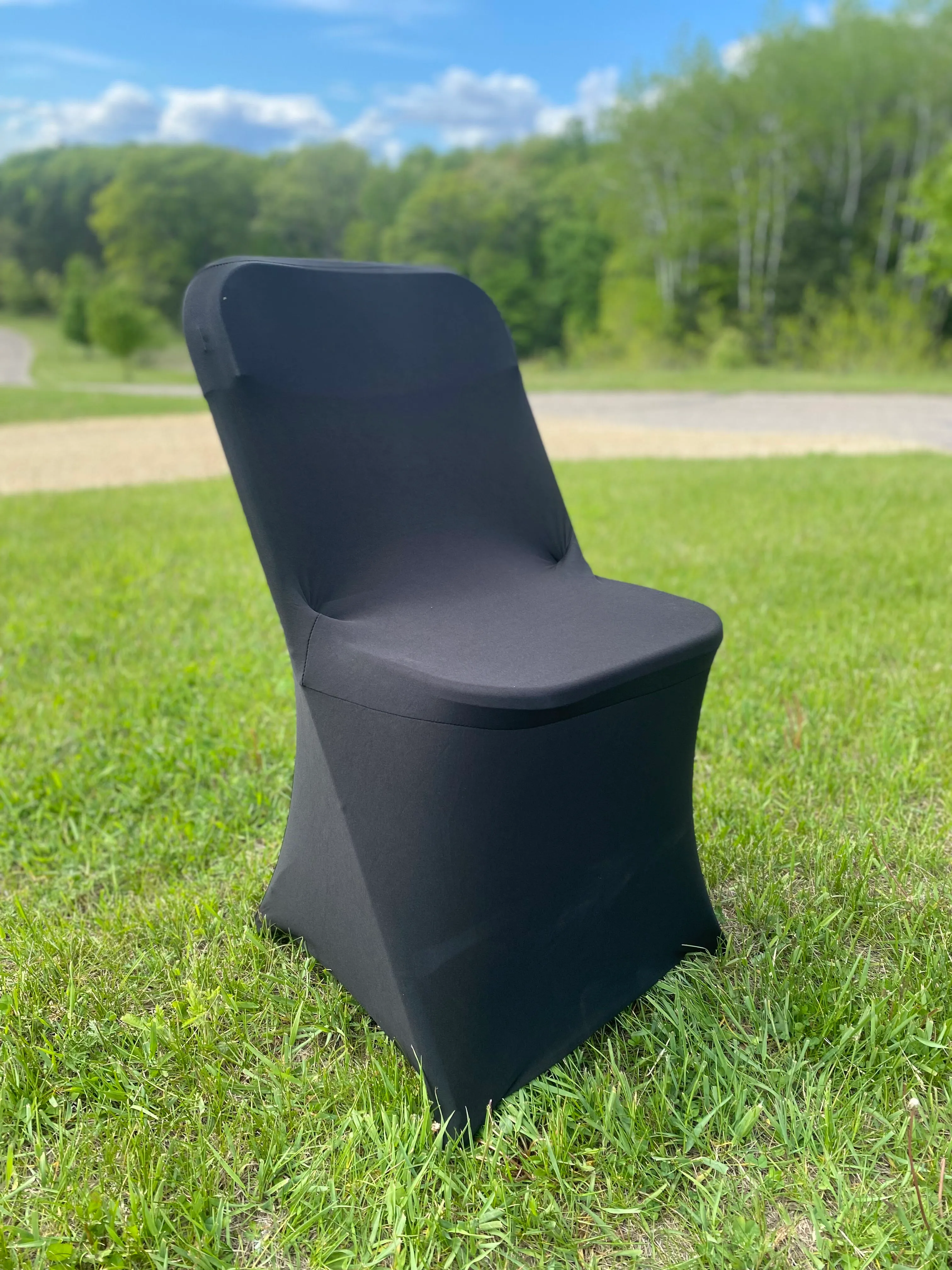 Folding Chair Covers - Stretch Spandex Universal Fitted Chair Cover