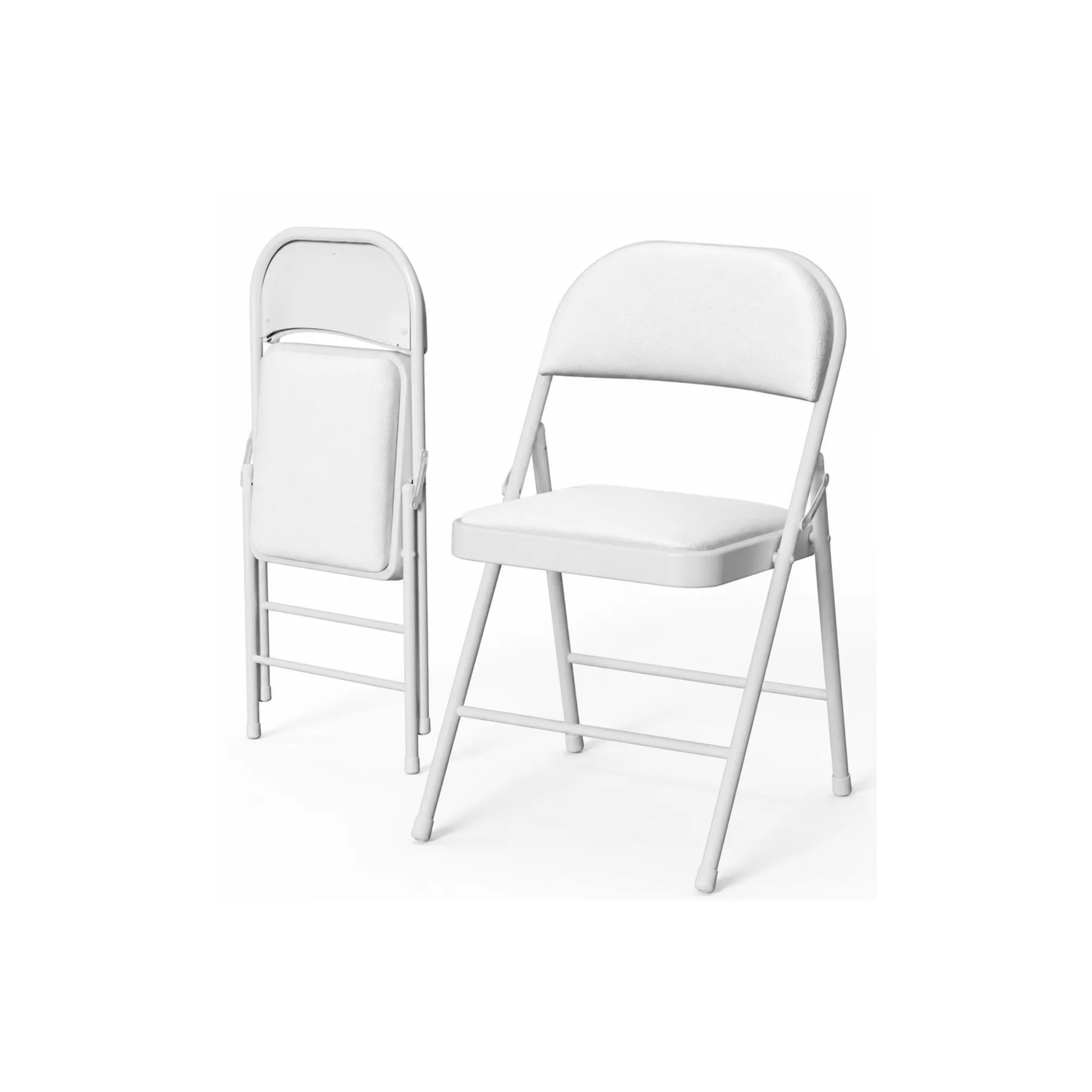 Plastic Folding Chairs - White