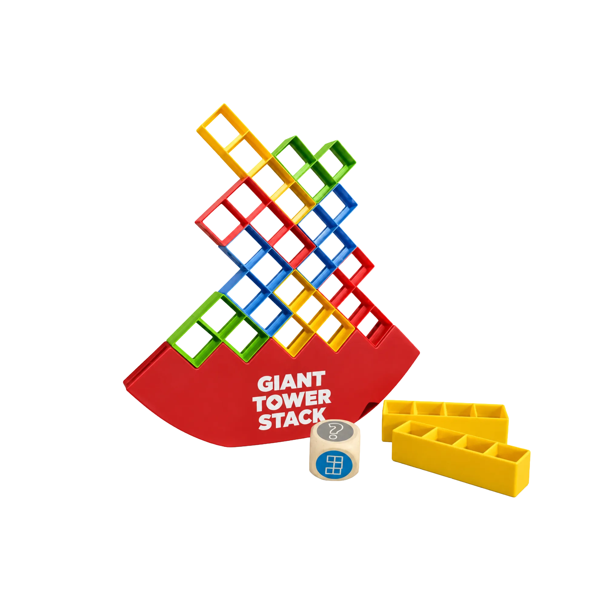 Giant Colorful Tetris Tower Tumble
