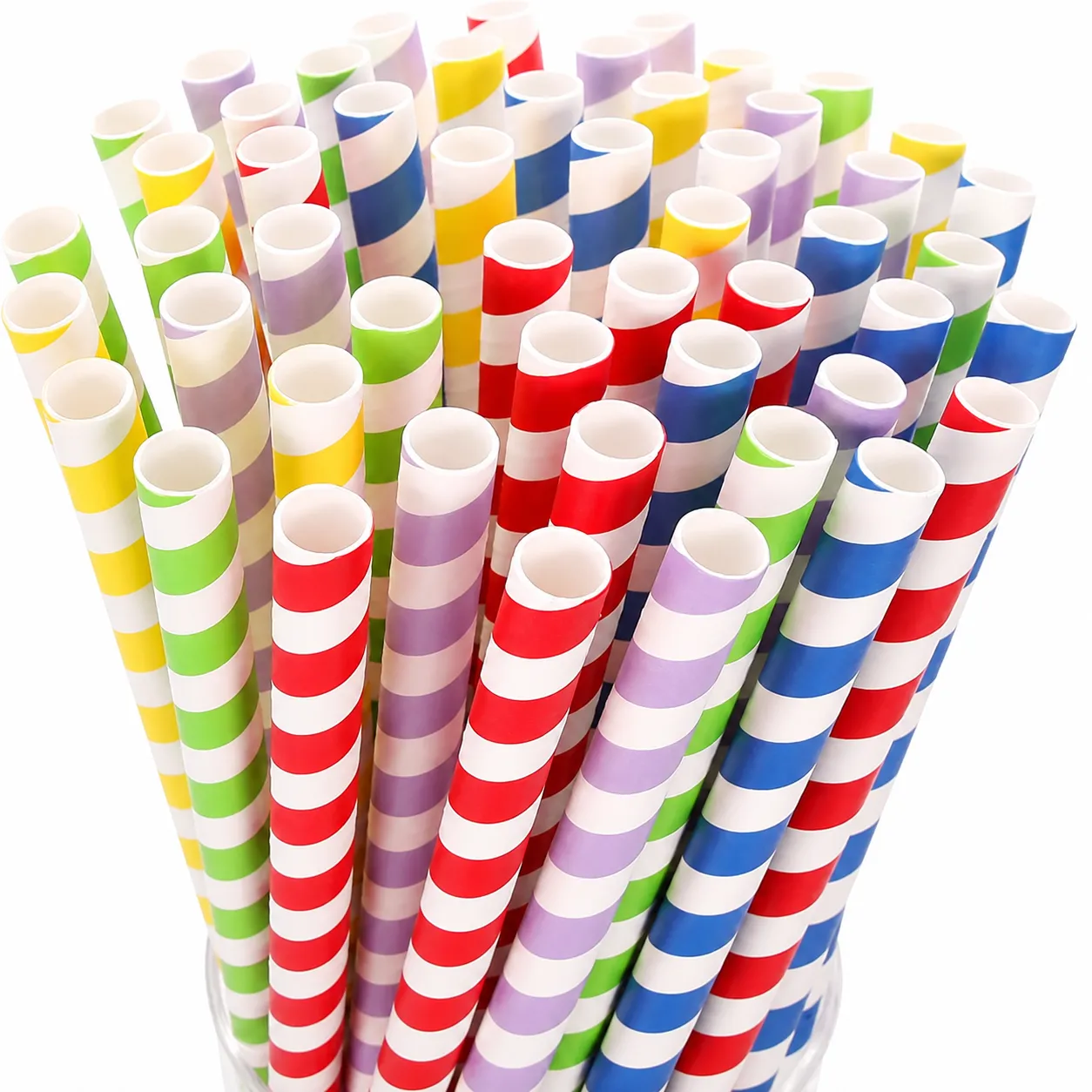 Extra Wide Multi-Colored Straws (25)