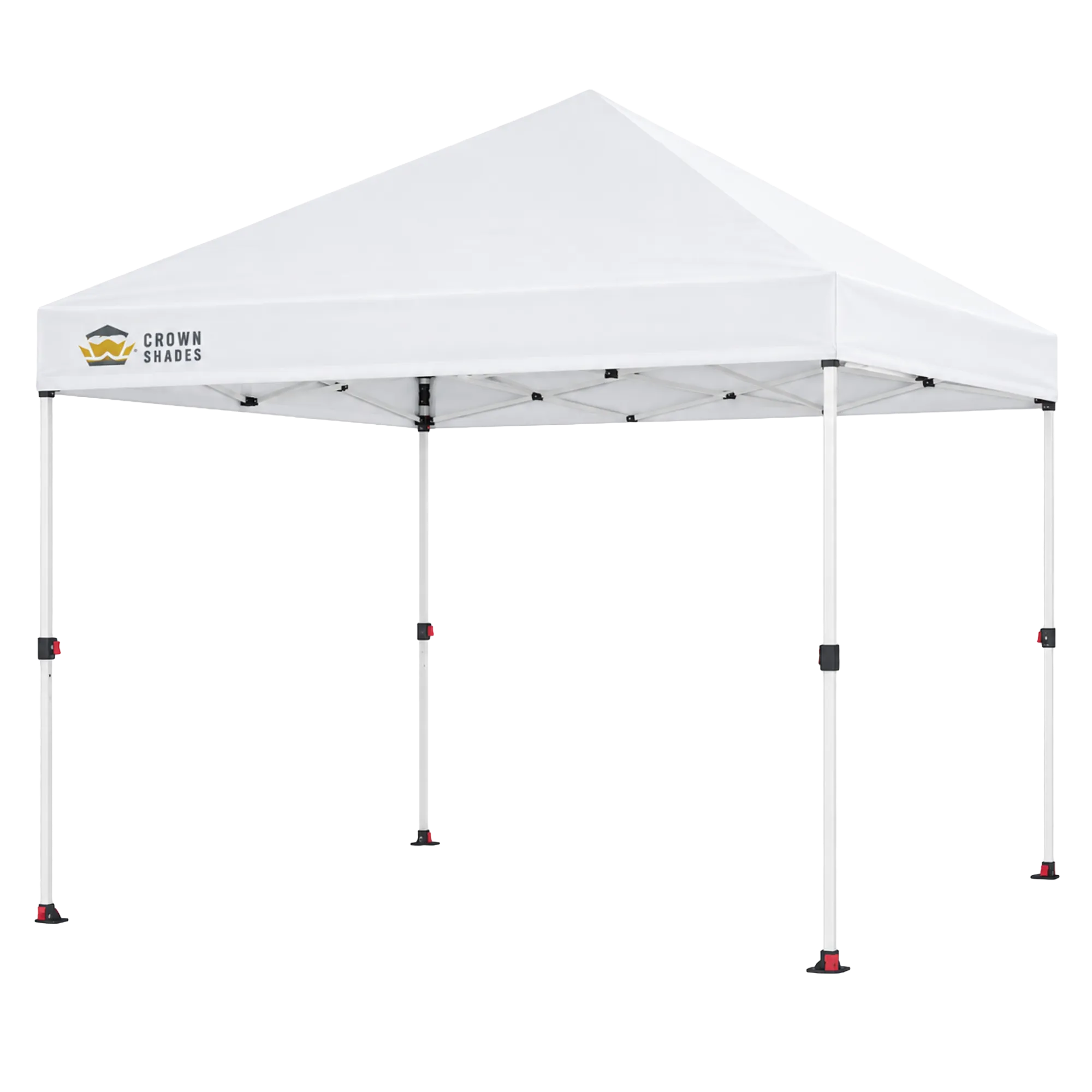 10' × 10' White Pop-Up Canopy