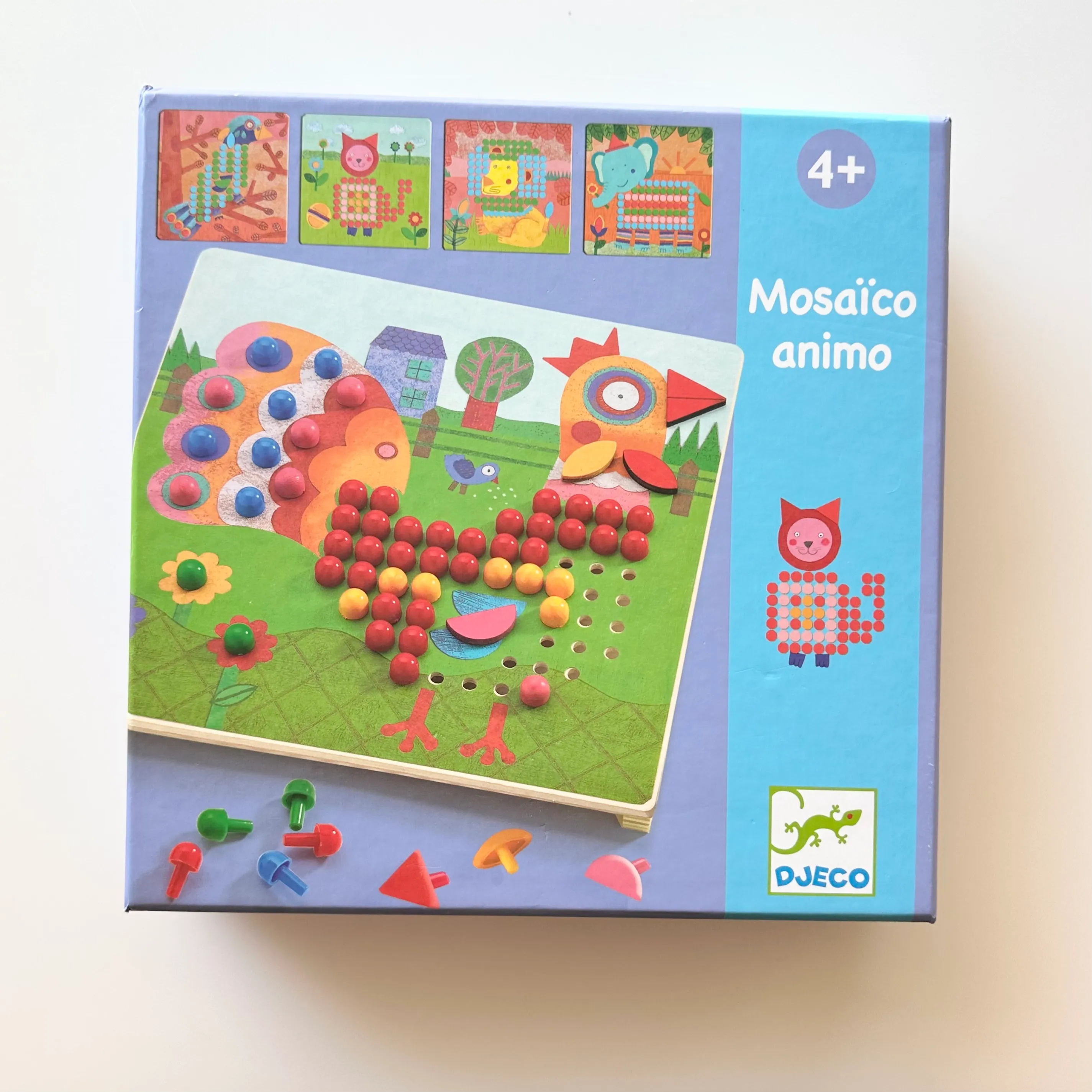 Мозаика животные с подложками Djeco