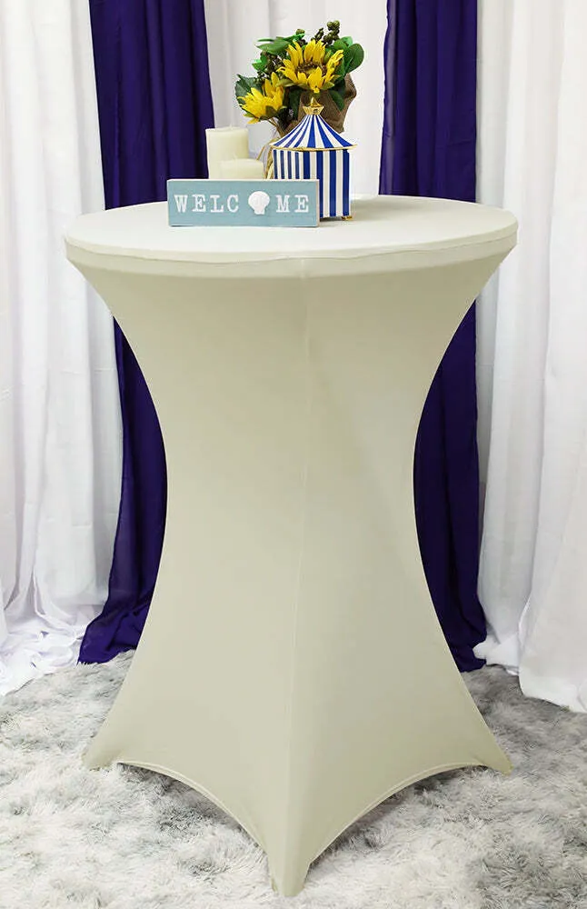 Ivory Cocktail Spandex Tablecloths
