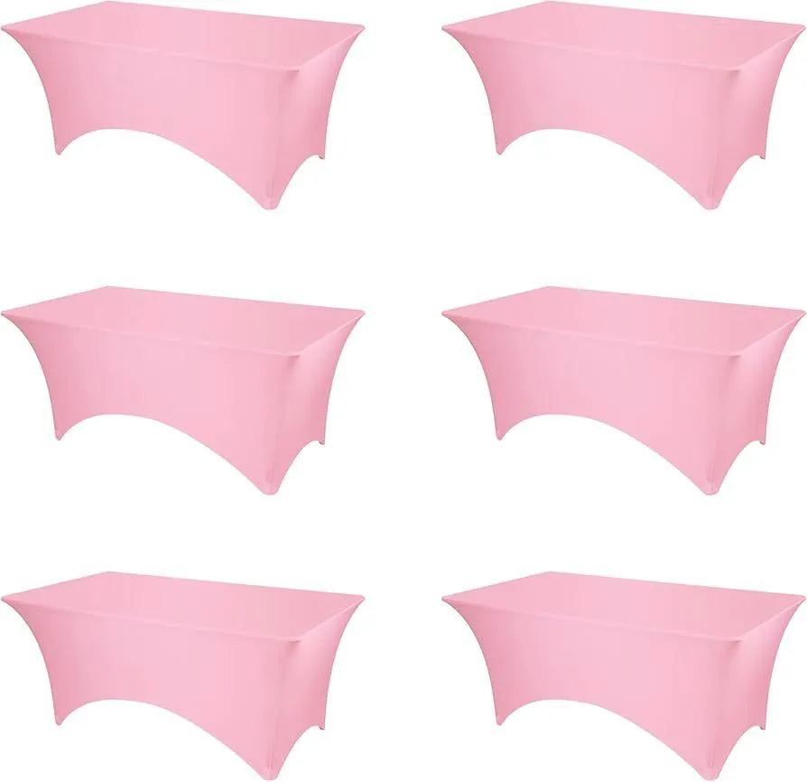 Rectangle Tablecover Pink Spandex